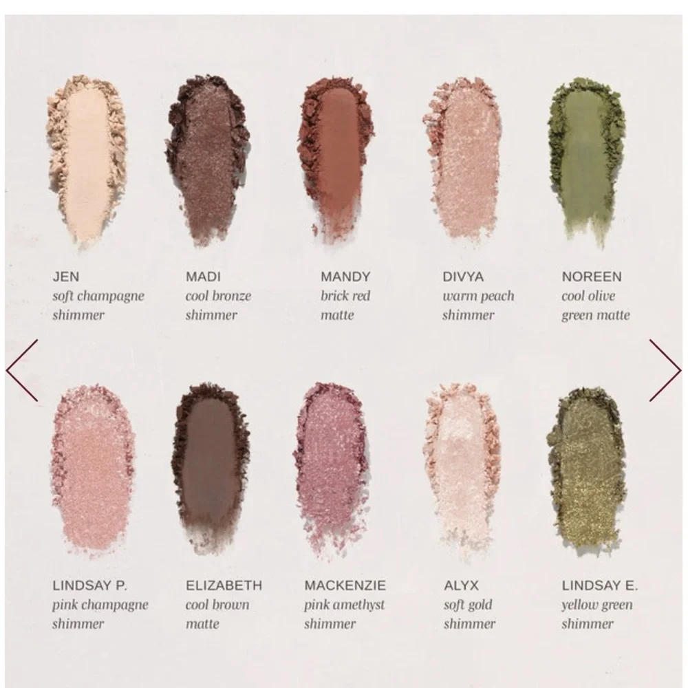 Wander Beauty Eyeshadow Palette - Pink, Brown, Olive, Gold, Champagne